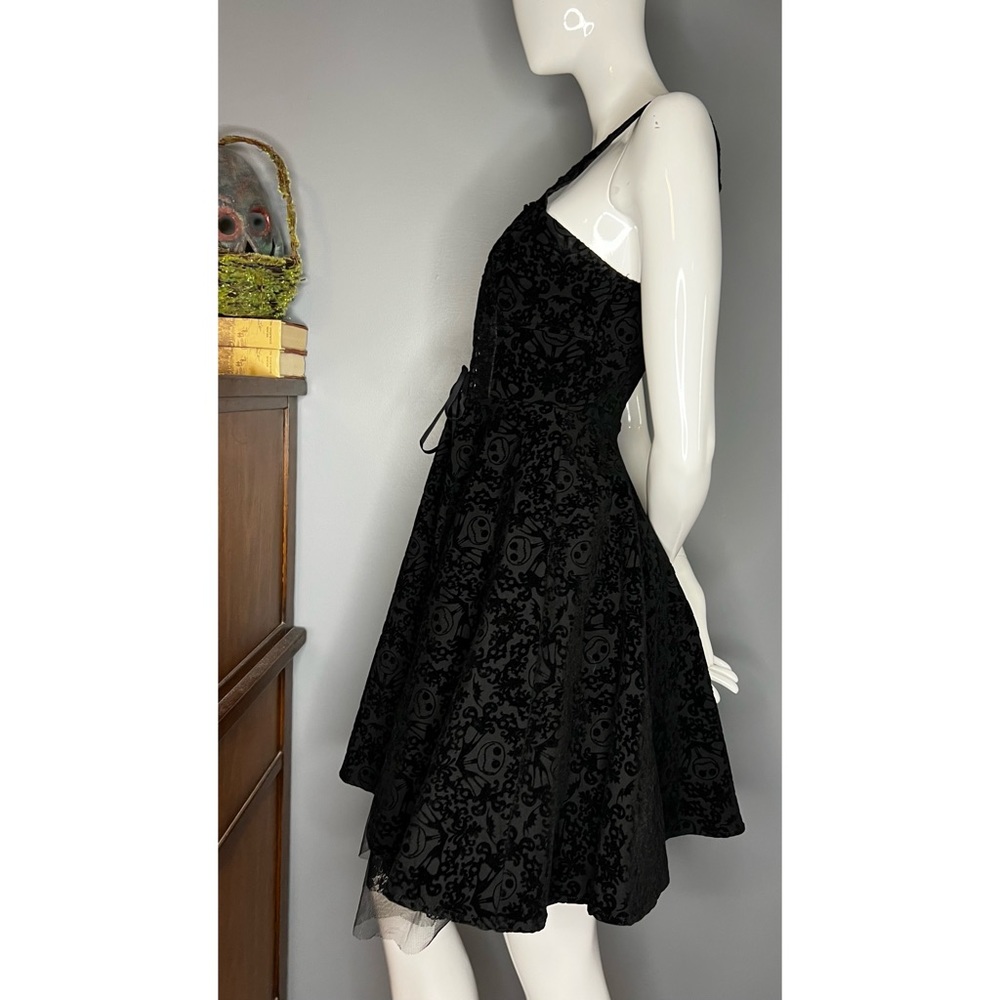 Disney Nightmare Before Christmas : velvet flocked corset detail dress - Picture 6 of 13